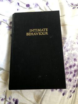 Intimate behavior Desmond Morris
