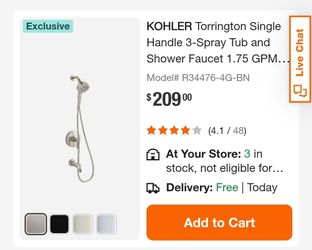 Kohler Shower Faucet