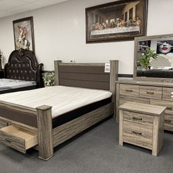 4PC King Bedroom Set 🔥 Xmas SALE 🎄🎅