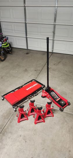 Craftsman low profile 3 ton jack, stands, and creeper
