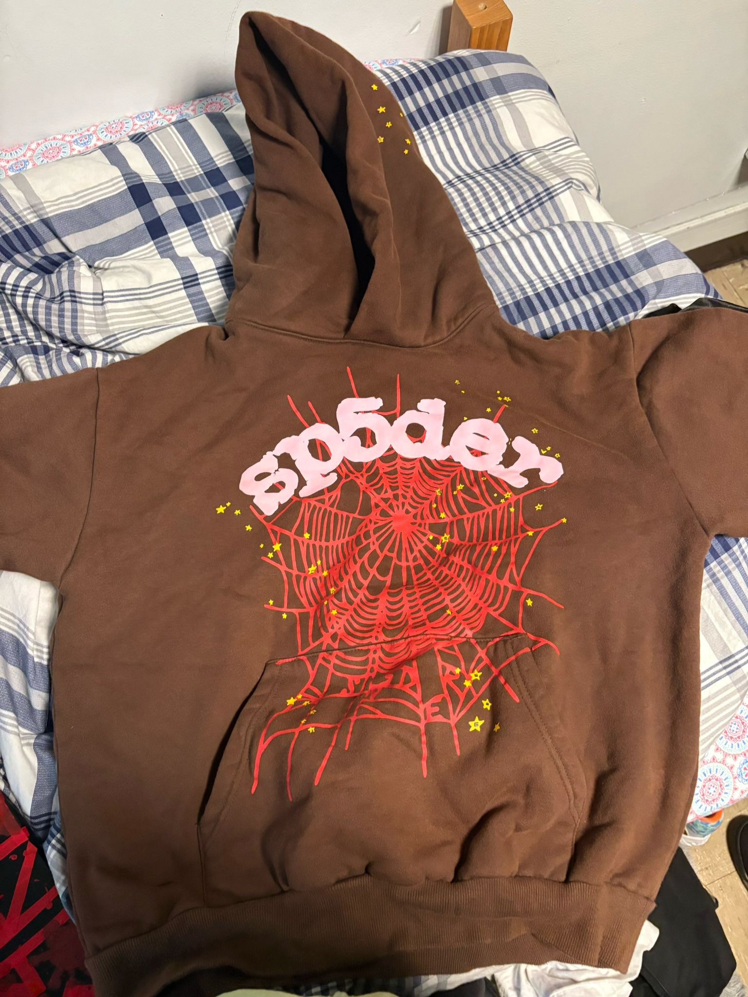 Sp5der Hoodie Brown