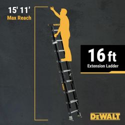 NEW Dewalt 16ft Fiberglass Extension Ladder