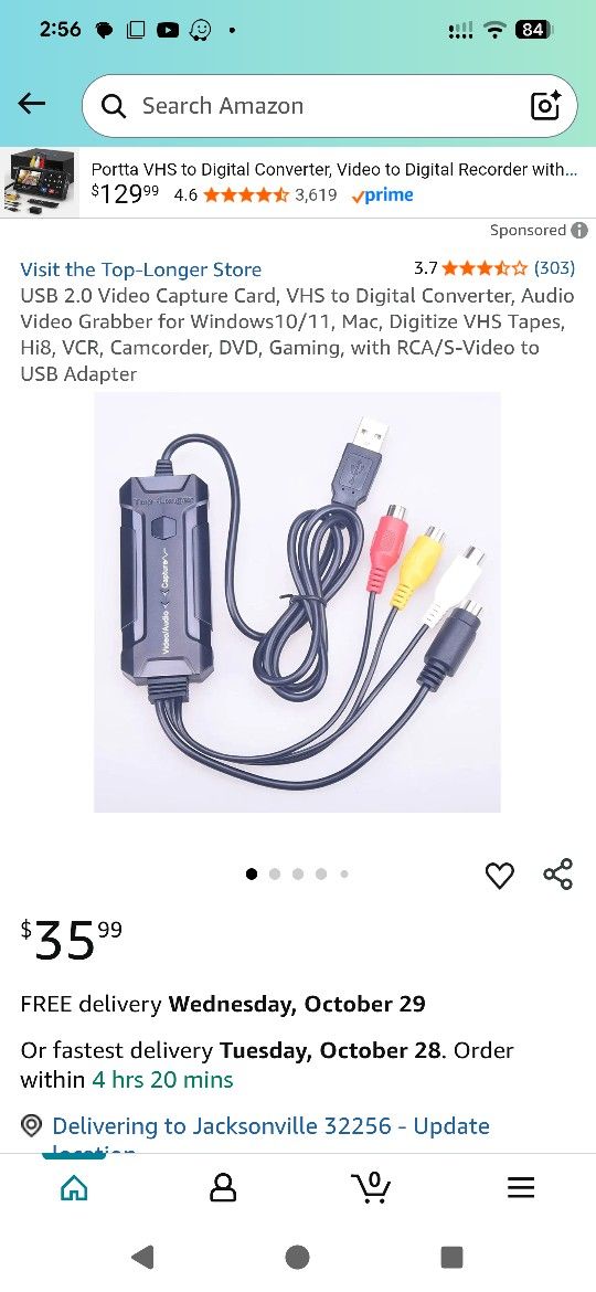 Top-Longer USB 2.0 VHS to DVD Video Capture Device 