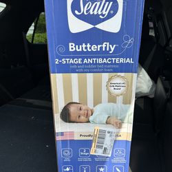 Brand New Sealy Butterfly Crib Toddler Mattress