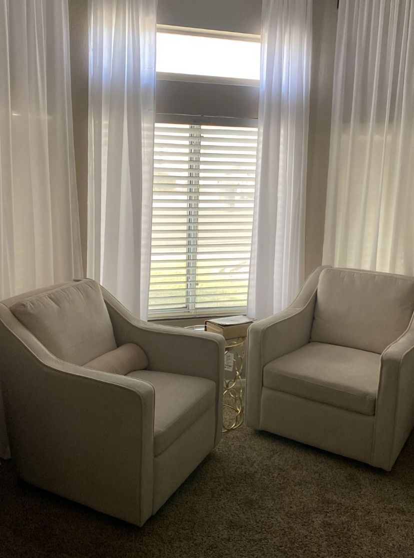 Swivel Accent Chair Set of 2 - NEW