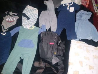 Baby boy clothes 12m to 18m+baby carrier