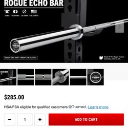 Rogue Fitness Echo Bar - 20 KG $200 OBO