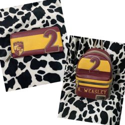 Ron Weasley Harry Potter Loungefly Backpack Wallet Set