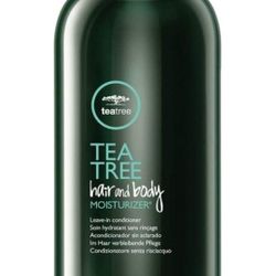 Tea Tree Hair and Body Moisturizer Leave-In Conditioner, Body Lotion, After-Shave Cream, For All Hair + Skin Types

