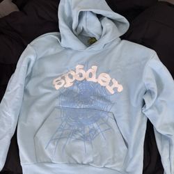 Sky Blue Sp5der Hoodie