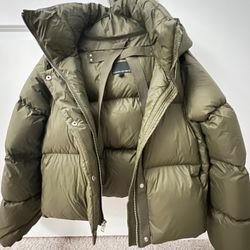 Banana Republic Down Jacket XS Green