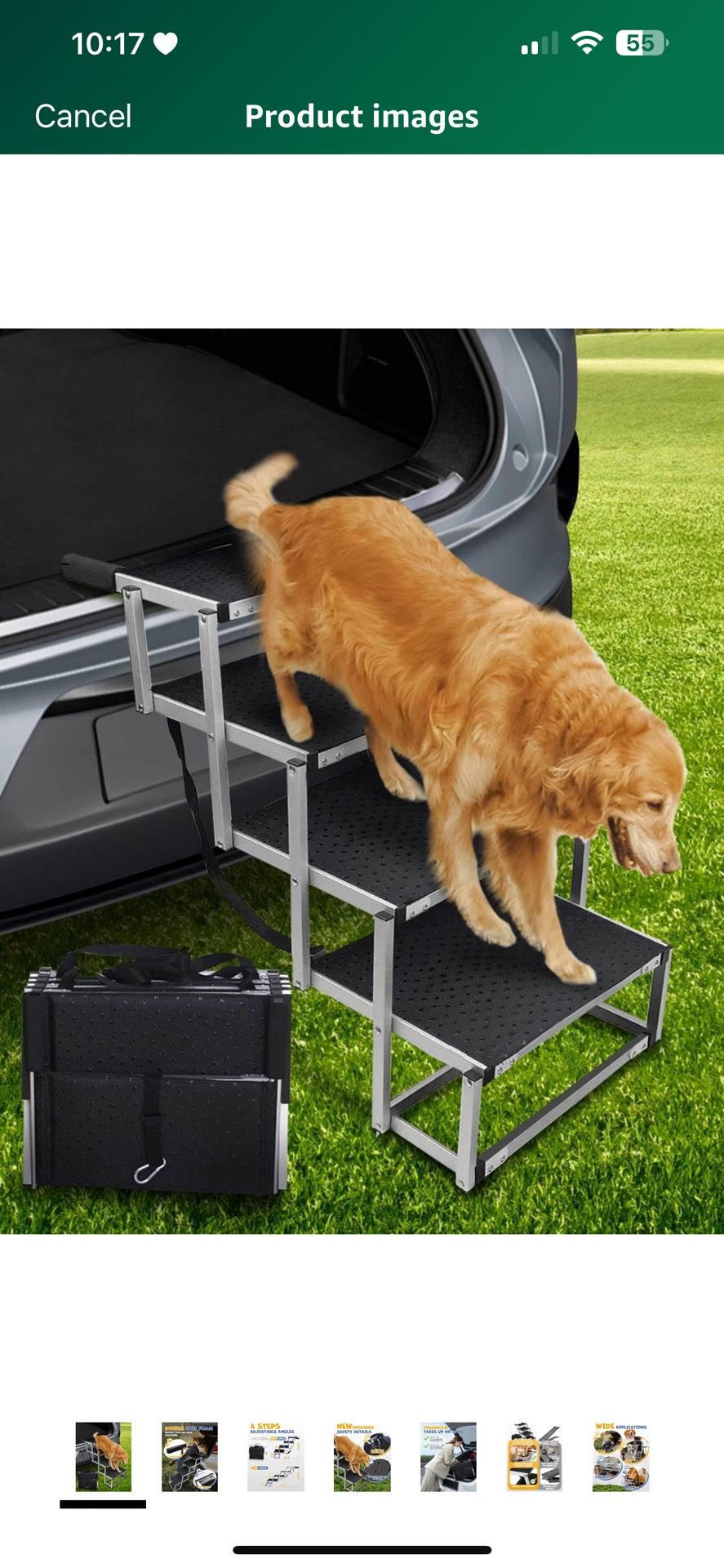Foldable Dog Car Ramp for Large Dogs