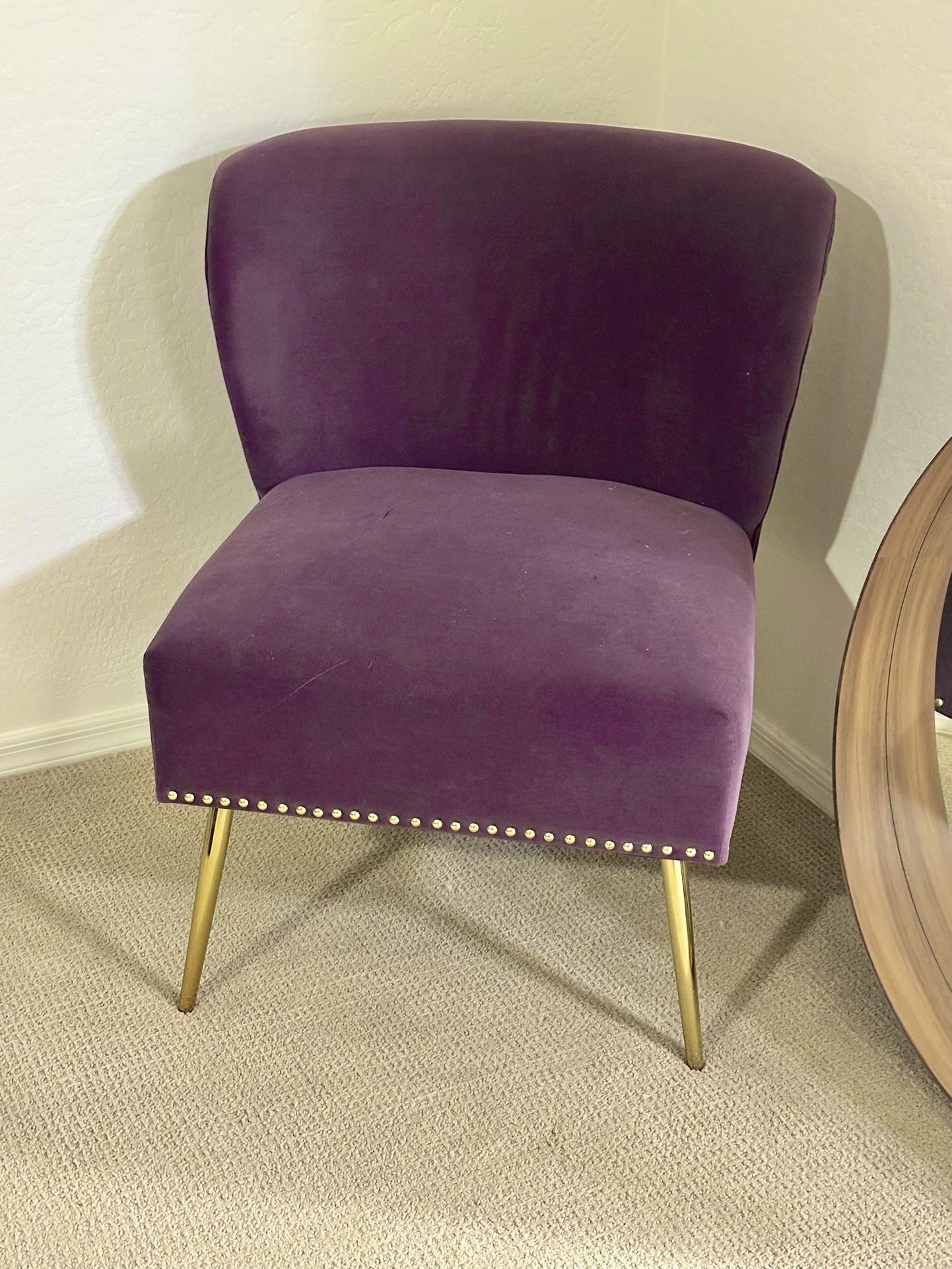 Purple and Gold Chair