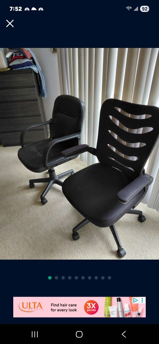 Office Chairs(2) Don't Ask Is It Still Available NE Philly $40 Per