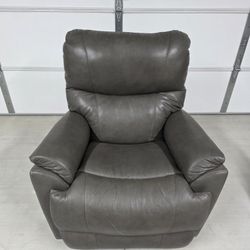 La Z Boy Trouper Rocker Recliner (Gray Leather)
