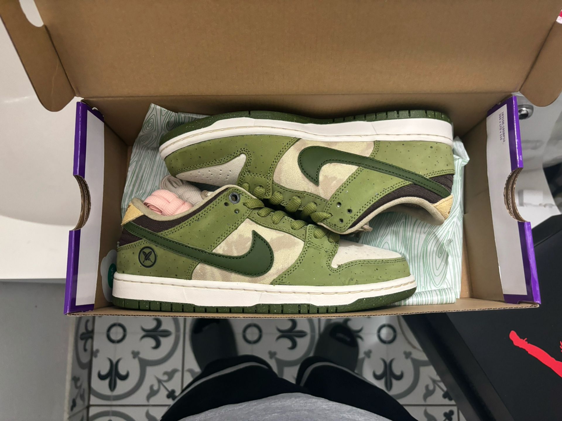 Ds Nike Air Sb Dunk Low Matcha Green Size 7