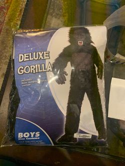 Gorilla Costume. Boys size 8-10