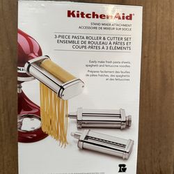 Kitchenaid 3 Piece Pasta Roller & Cutter Set KSMPRA