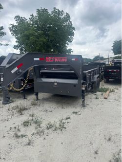 14’ Gooseneck Dump Low Side and Med Side Available Now!!