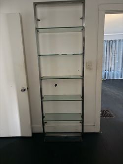 Glass wall shelf
