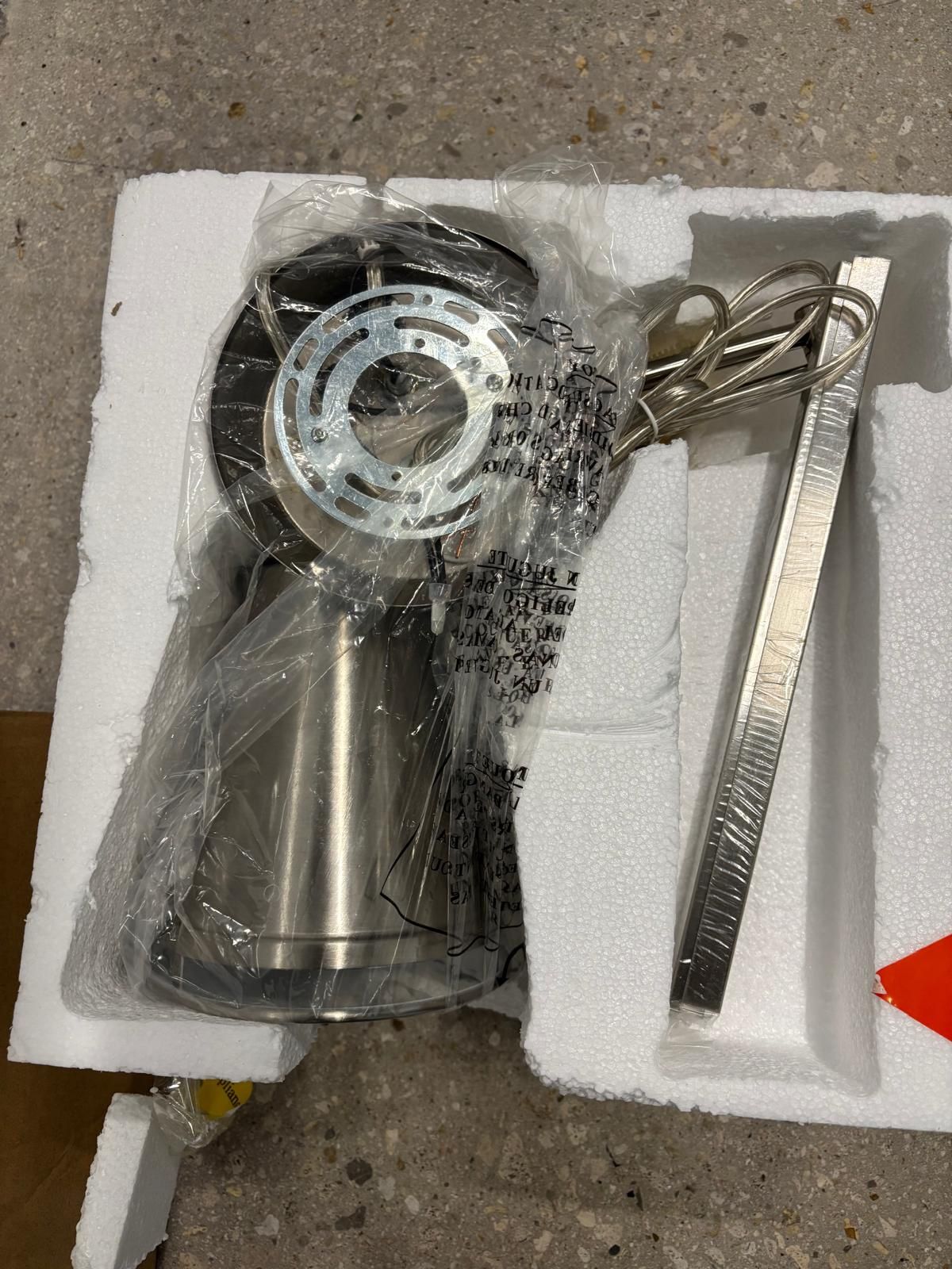 Kenroy Home Chrome wall fixture lamp , brand new in box …21” x 10” … $25