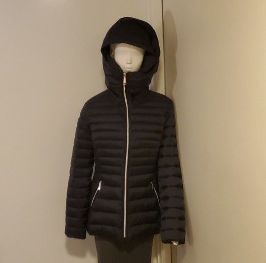 Laundry By Shelli Segal Women's Cozy Collar Hooded Puffer Coat