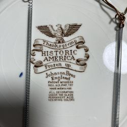 Johnson Bros England Historic America collector plate
