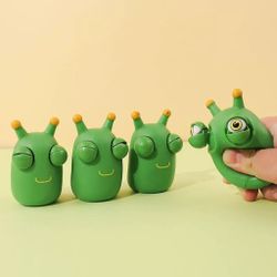 Squishy Big Eye Caterpillar Mochi Toy for Stress Relief