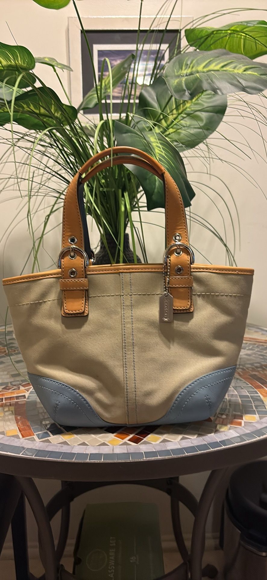 Coach Canvas mini Tote