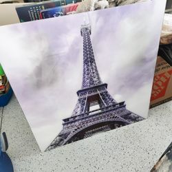 Eiffel Tower Glass Wall Art