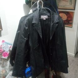 Old School Wilson Leather Jacket 3x