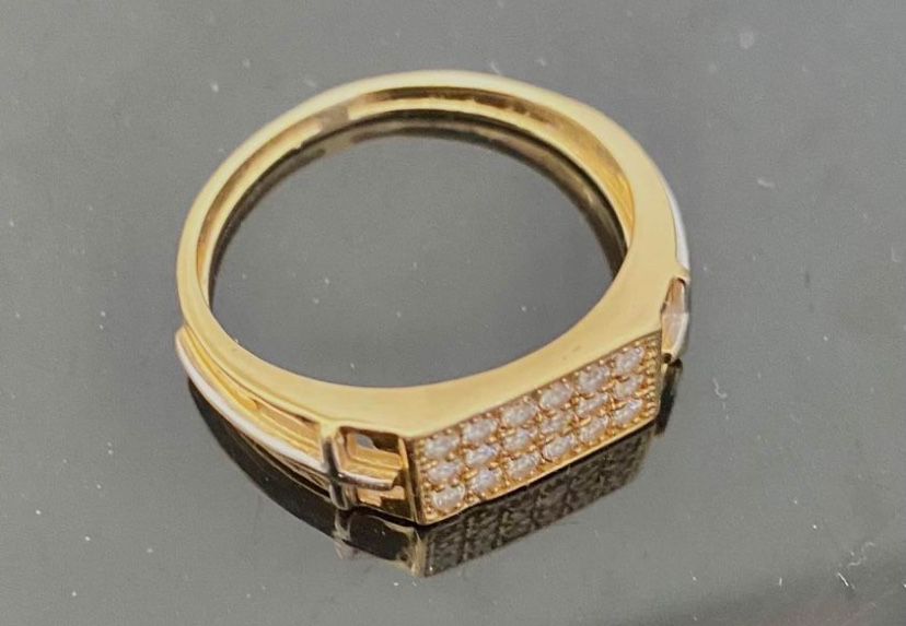 18k Gold Ring 3 Grams Size 8 Sortija Anillo Solid 