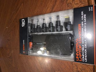 Black web Universal laptop charger