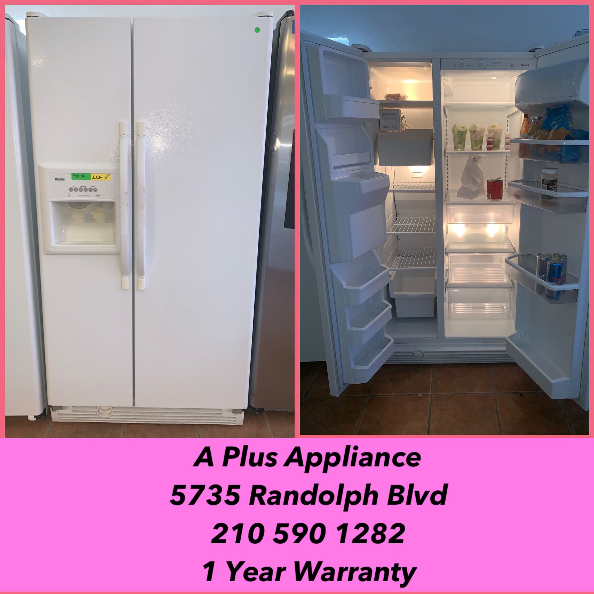 Kenmore Side By Side Refrigerator 1 Year Warranty