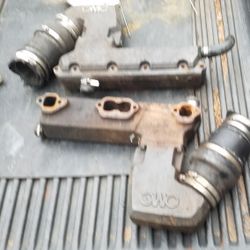 Small block chevy OMC exhaust manifolds