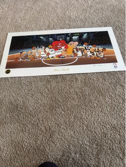 Looney Tunes Slam Dunk Lithograph