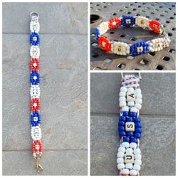 Custom Handmade Beaded Dog Collar USA