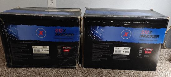 Two 12" Kicker Solo X Subs NEW (Old School)