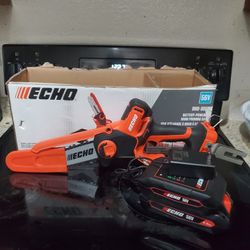 Echo Cordless Battery Powered Mini Pruning Chainsaw Kit With 2.5AH Battery And Charger Brand New Hablo Español 