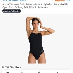 ARENA Team Swimsuit Never Worn