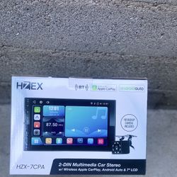 Brand New Double Din Car Stereo *back Up Camera*apple CarPlay