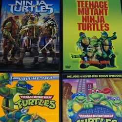 Teenage Mutant Ninja Turtles Kids Cartoons DVD Collection 4pk