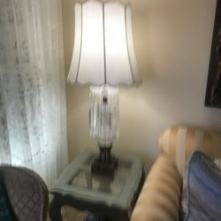 ANTIQUE ITALIAN CRYSTAL LAMPS