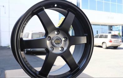 18x8 RAYS TE37 Style JDM Wheels 5x114.3 +35 CB73.1 Fits Honda Civic Accord Toyota Nissan Lexus