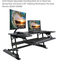 VIVO Height Adjustable Standing Desk