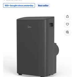 Midea 8,000 BTU, 115V, Smart Portable Air Conditioner, 250 Sq.Ft.