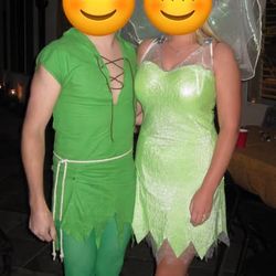 Tinkerbelle with matching wings costume
