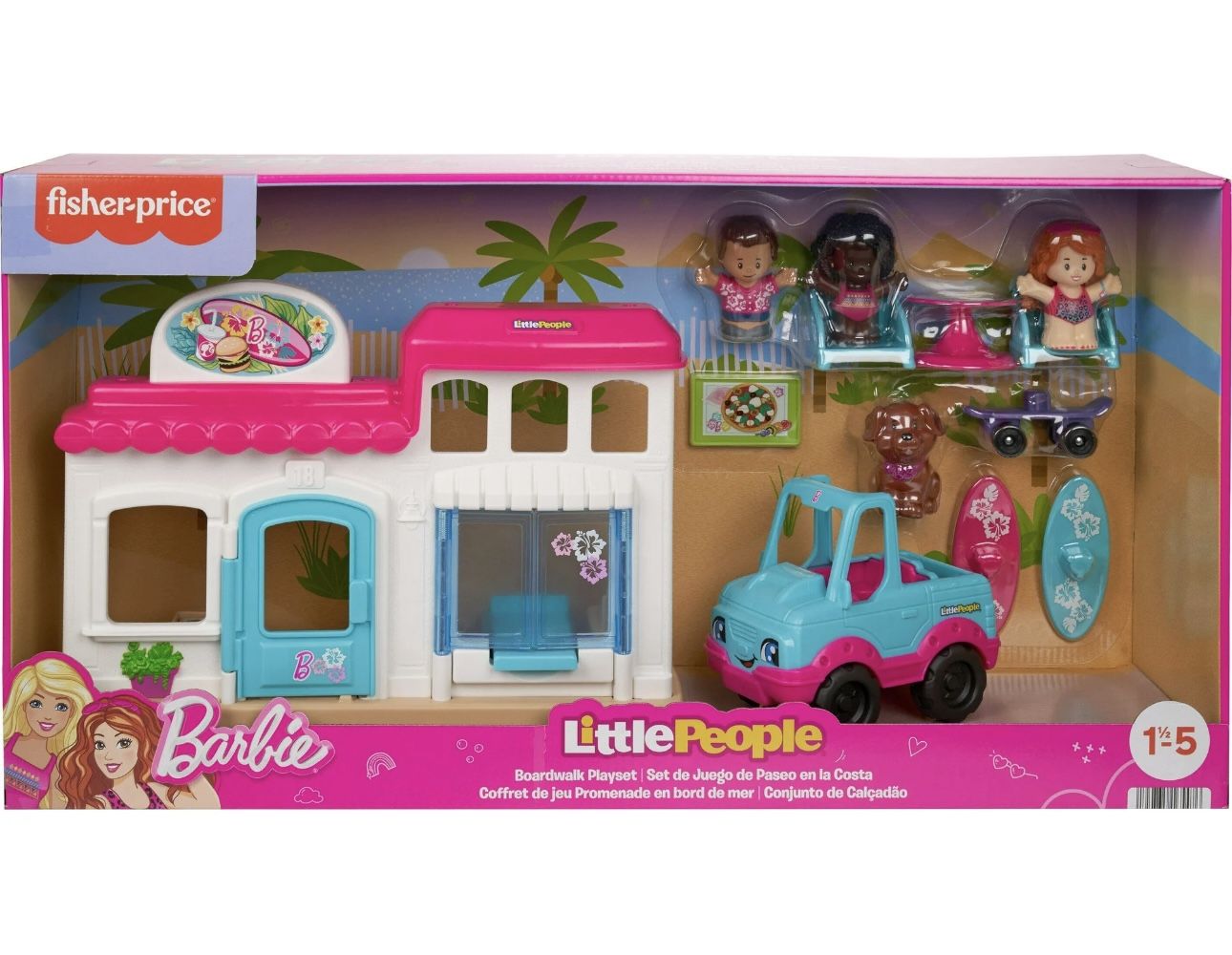Fisher Price Little People Barbie Boardwalk Playset