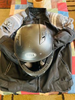Biker Hemet And Jacket