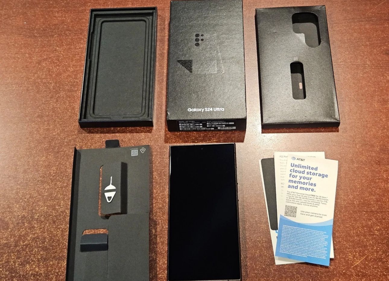 Samsung Galaxy S24 Ultra SM-S928U - 256GB - Titanium Black (Unlocked) (AT&T)